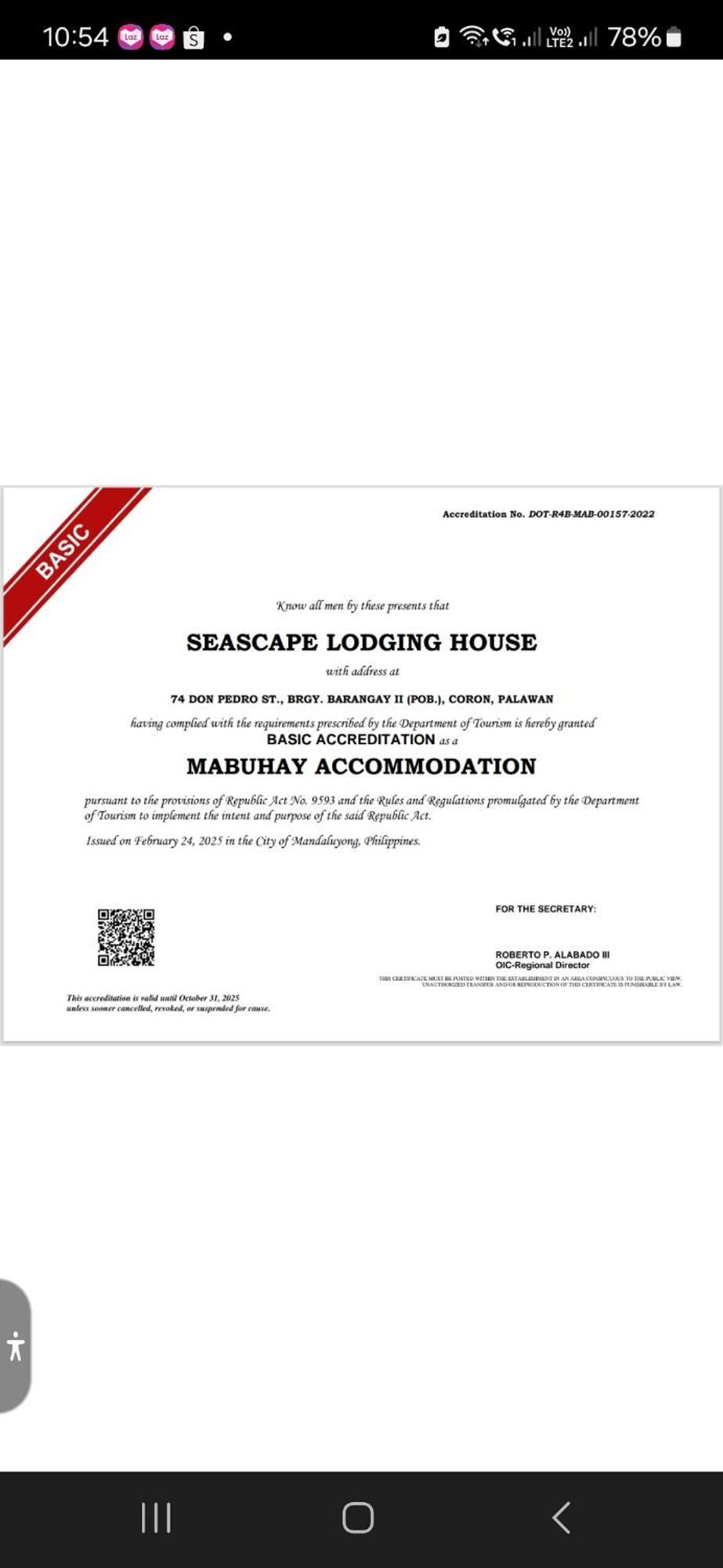 Seascape Lodging House Coron Esterno foto